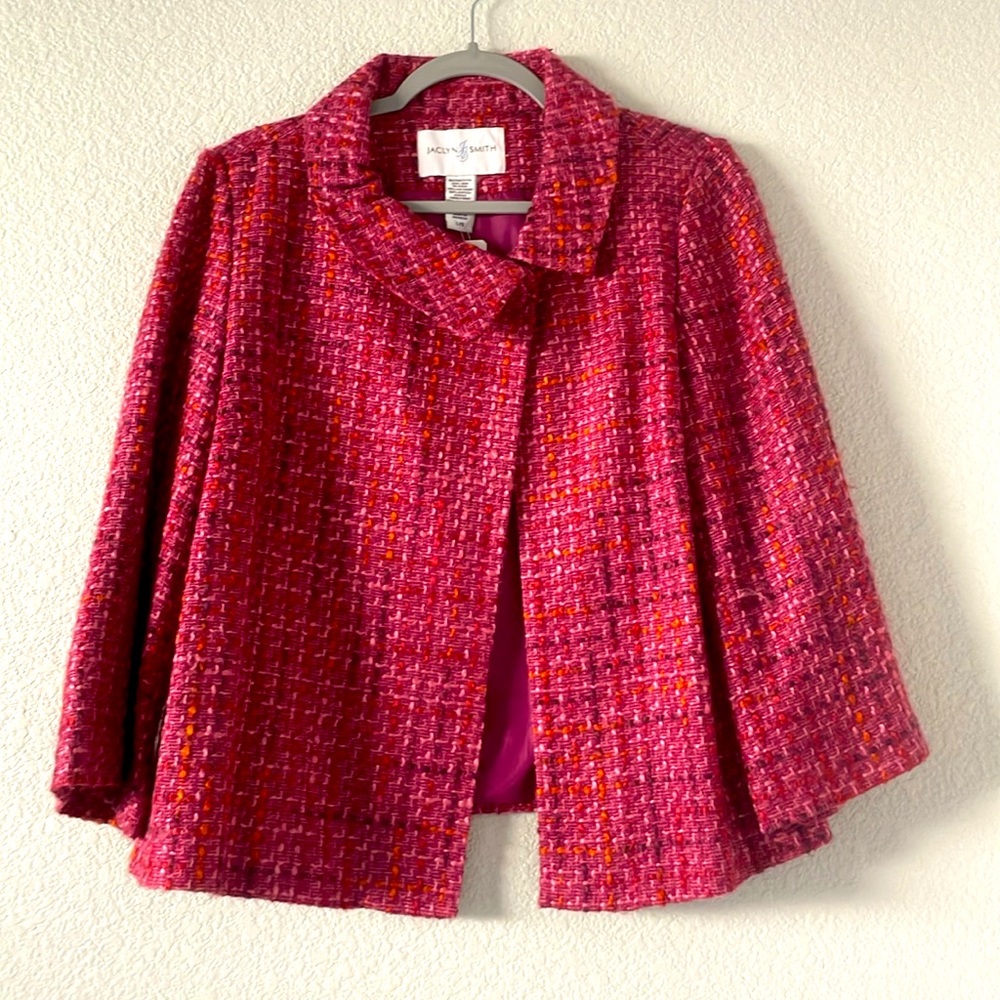Jaclyn Smith Tweed Blazer Sz L
